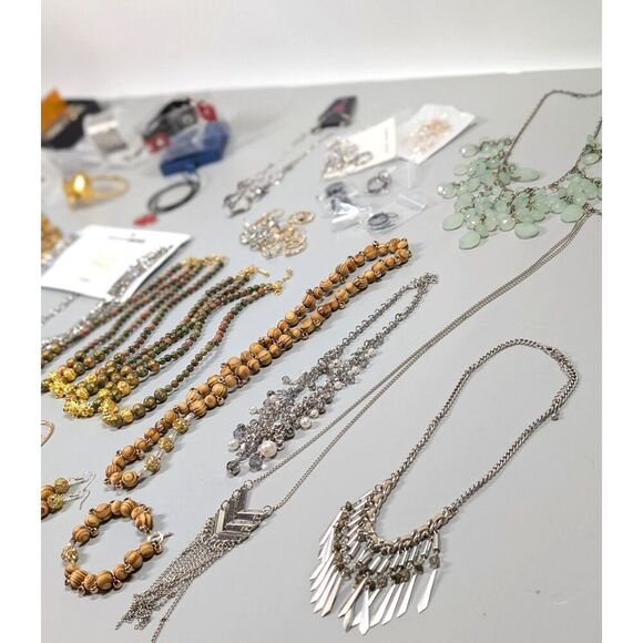 Jewelry Lot Waist Chain Bracelet Necklace Rings Brooch Jewel Chain Making Craft - Picture 4 of 12